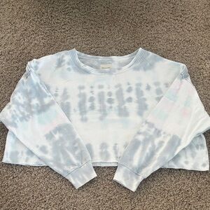 EUC American Eagle Outfitters Cropped Boxy Tie Dyed Sweatshirt
